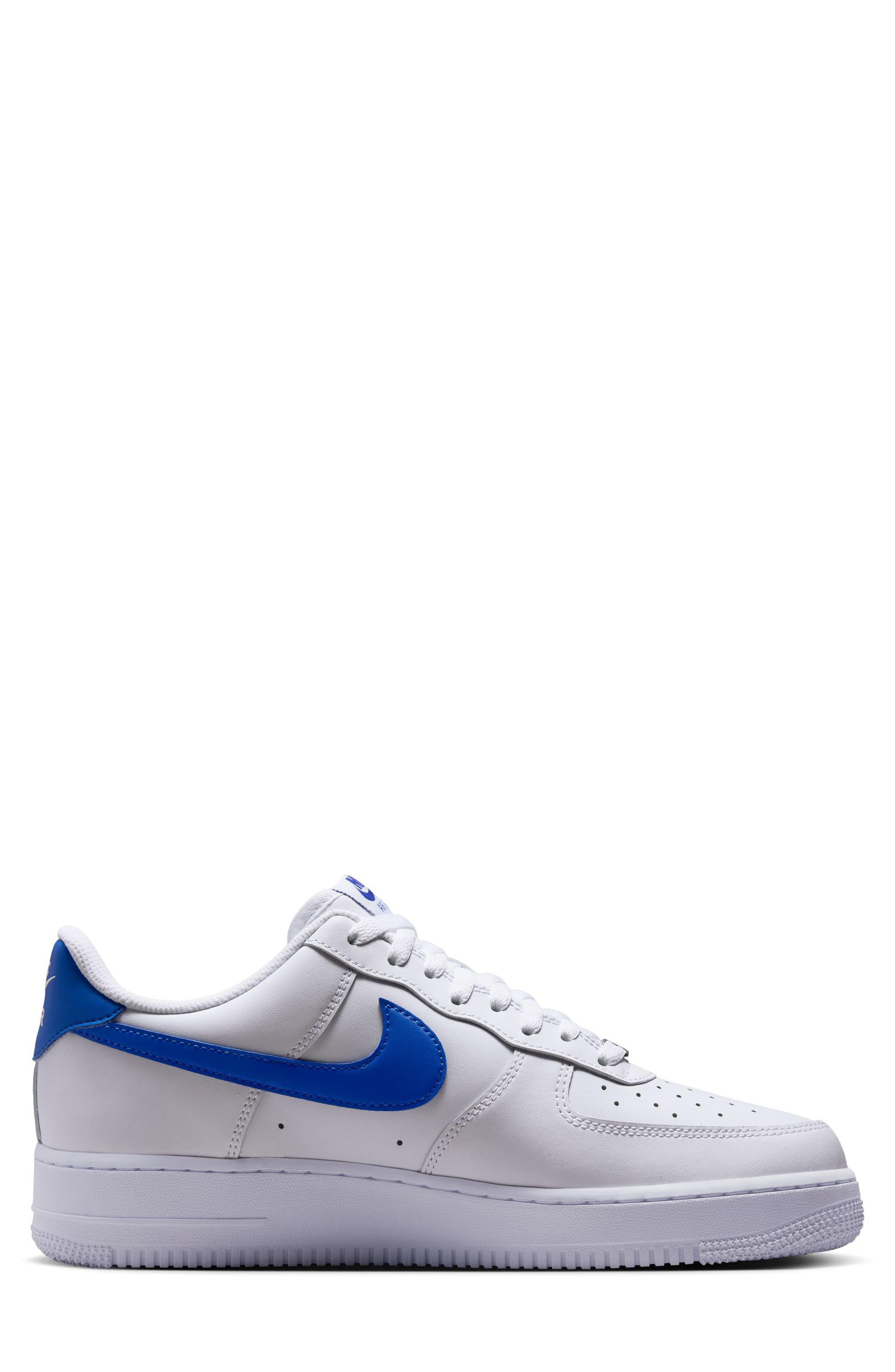 Nike Air Force 1 '07 Sneaker in White/Hyper Royal/White at Nordstrom - 6
