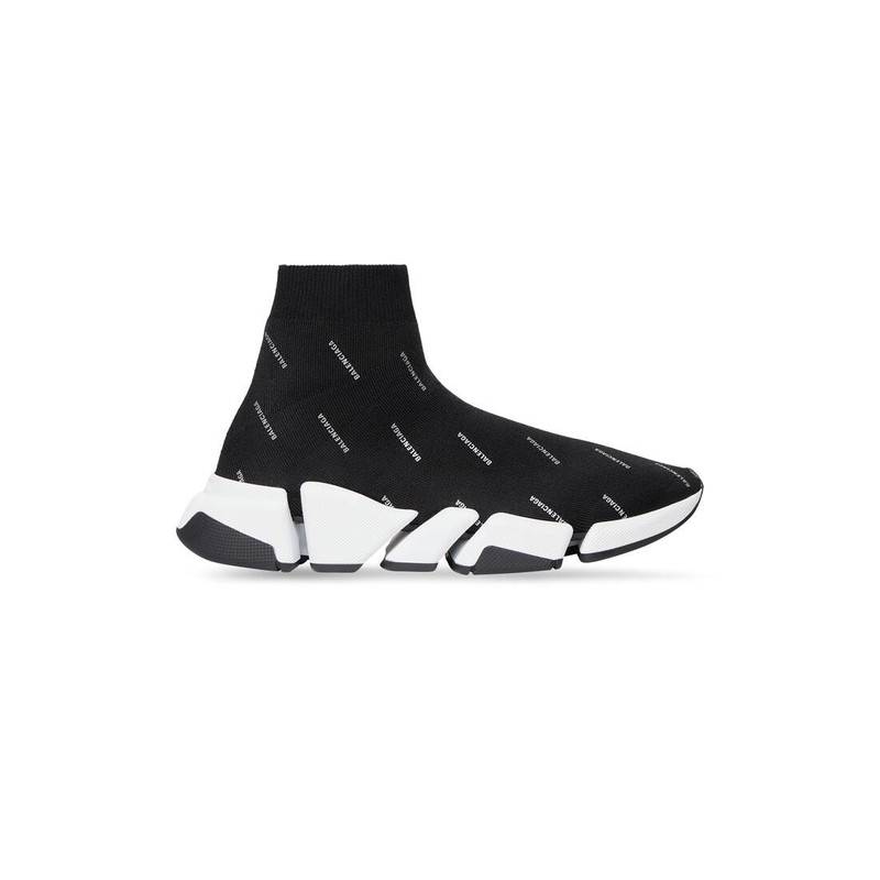 Women's Speed 2.0 Recycled Knit Sneaker Reflective Allover Logo in Black - 1