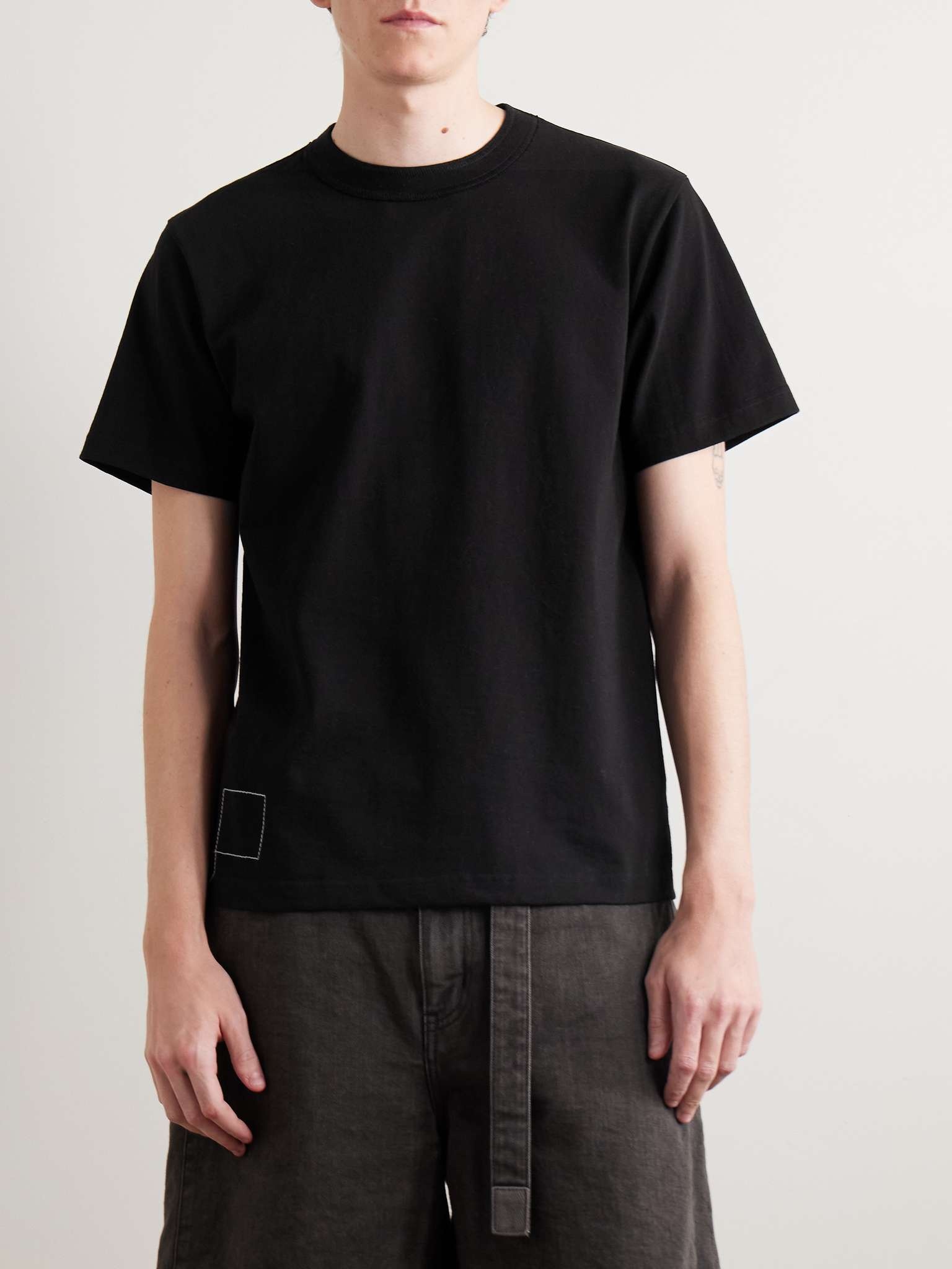 + WTAPS® Embroidered Logo-Print Cotton-Jersey T-Shirt - 3