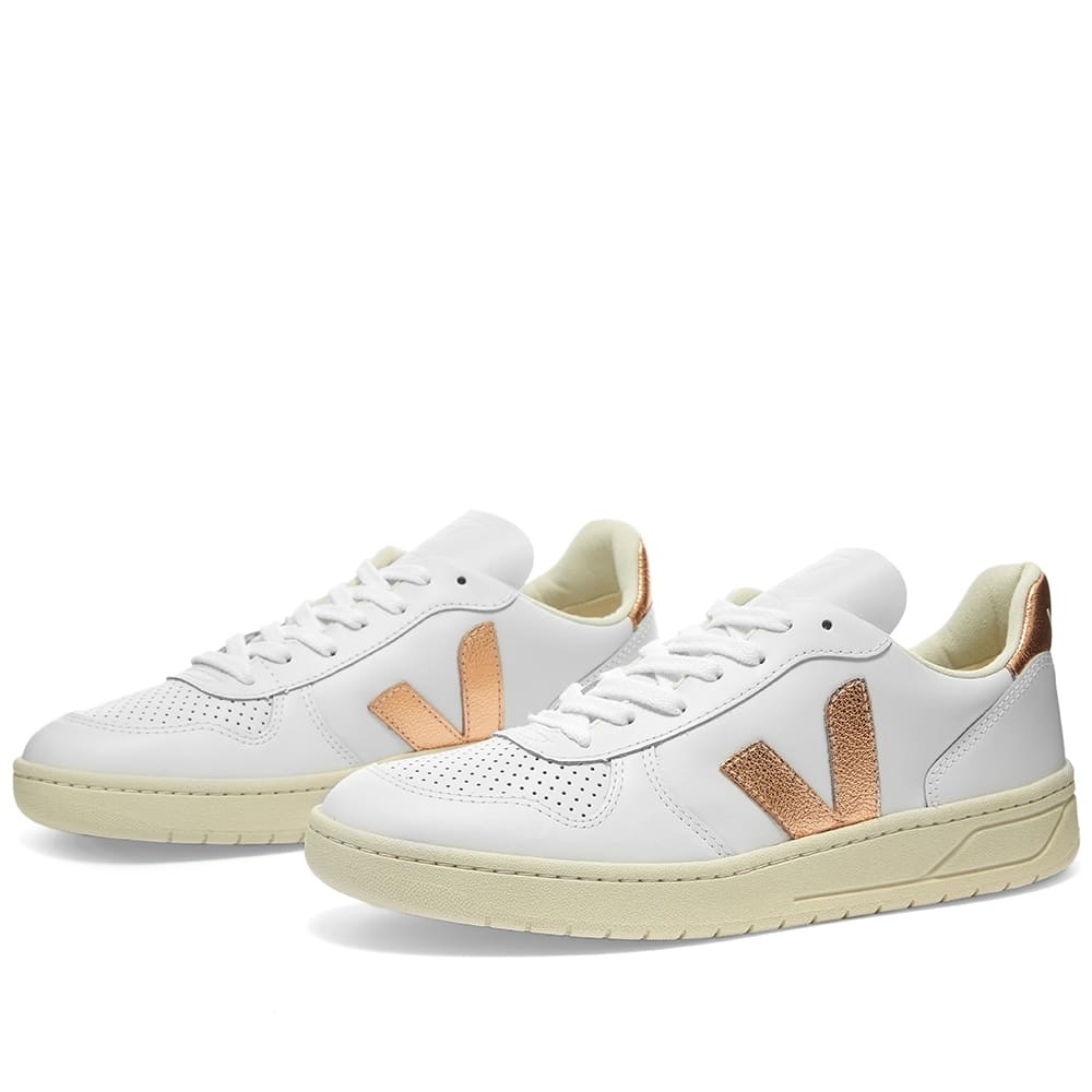 Veja V-10 Leather Basketball Sneaker - 1