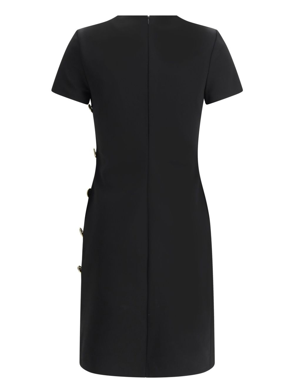 button-detail punto-milano mini dress - 2