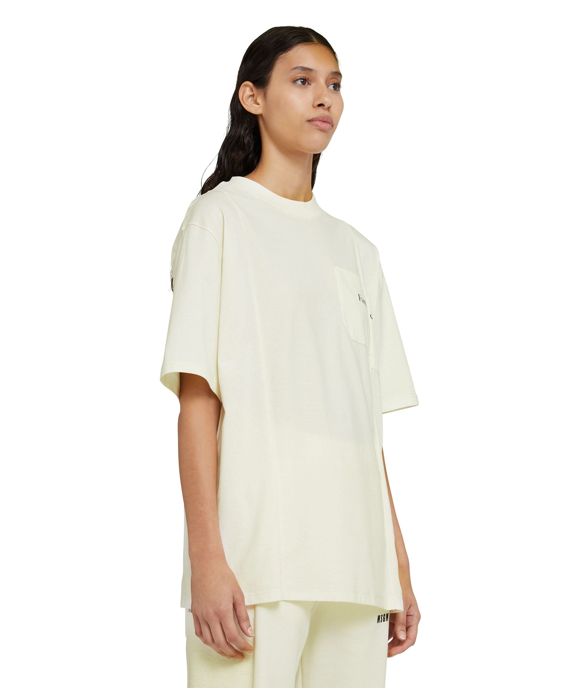 Organic cotton crewneck t-shirt from the MSGM Fantastic Green Capsule - 8