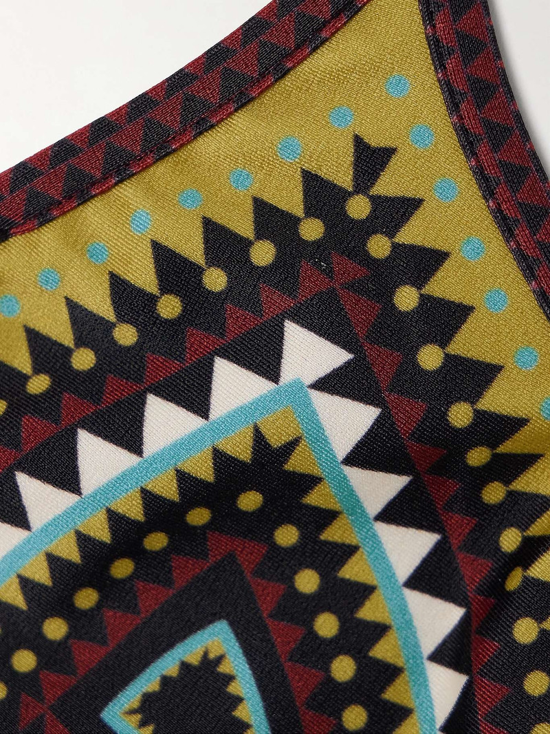 Printed triangle bikini top 4