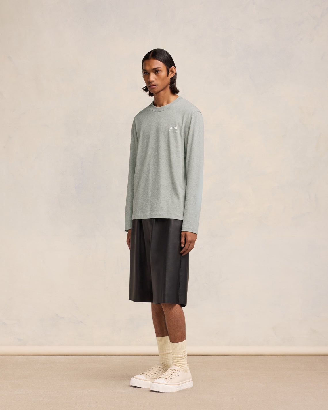 LONG SLEEVE AMI ALEXANDRE MATTIUSSI T-SHIRT - 6