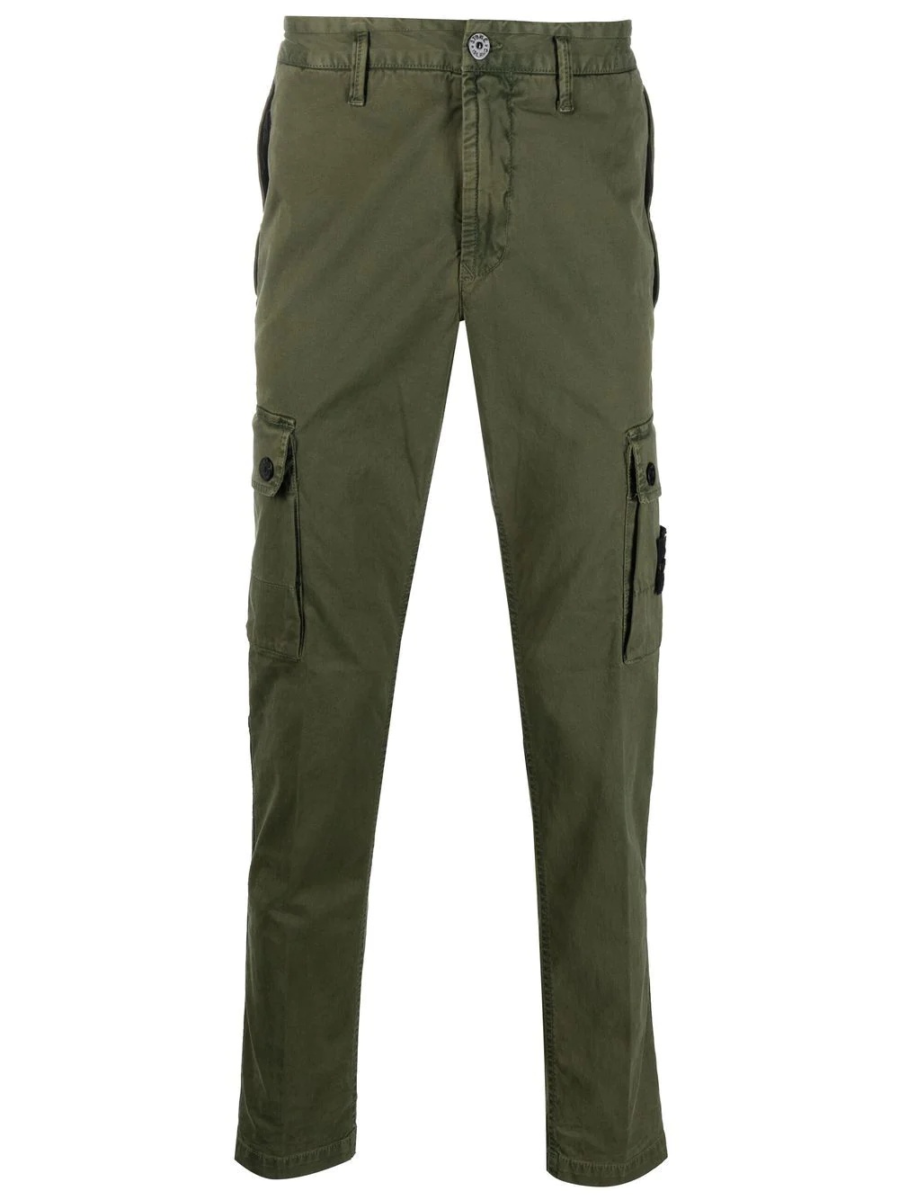 Compass-patch cargo trousers - 1