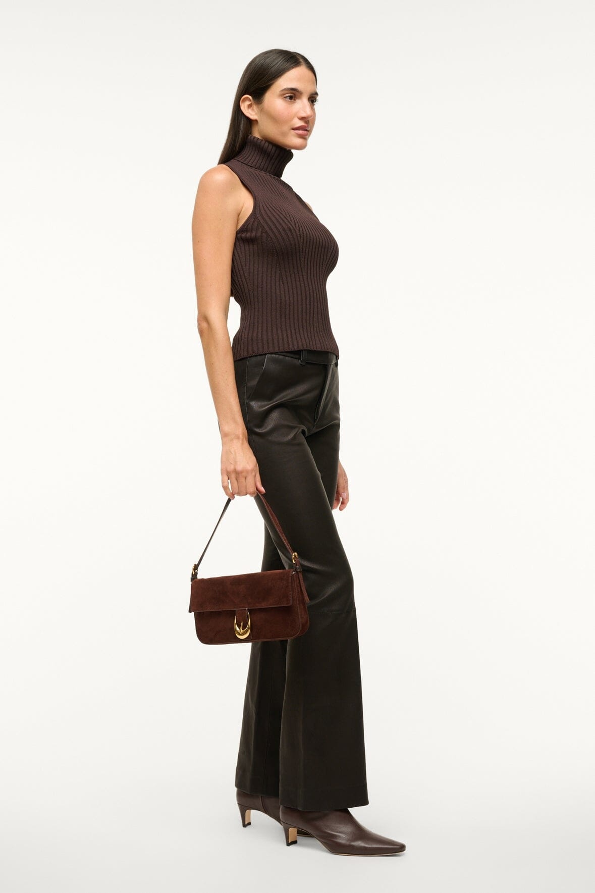STAUD HARLOW BAG MAHOGANY - 4