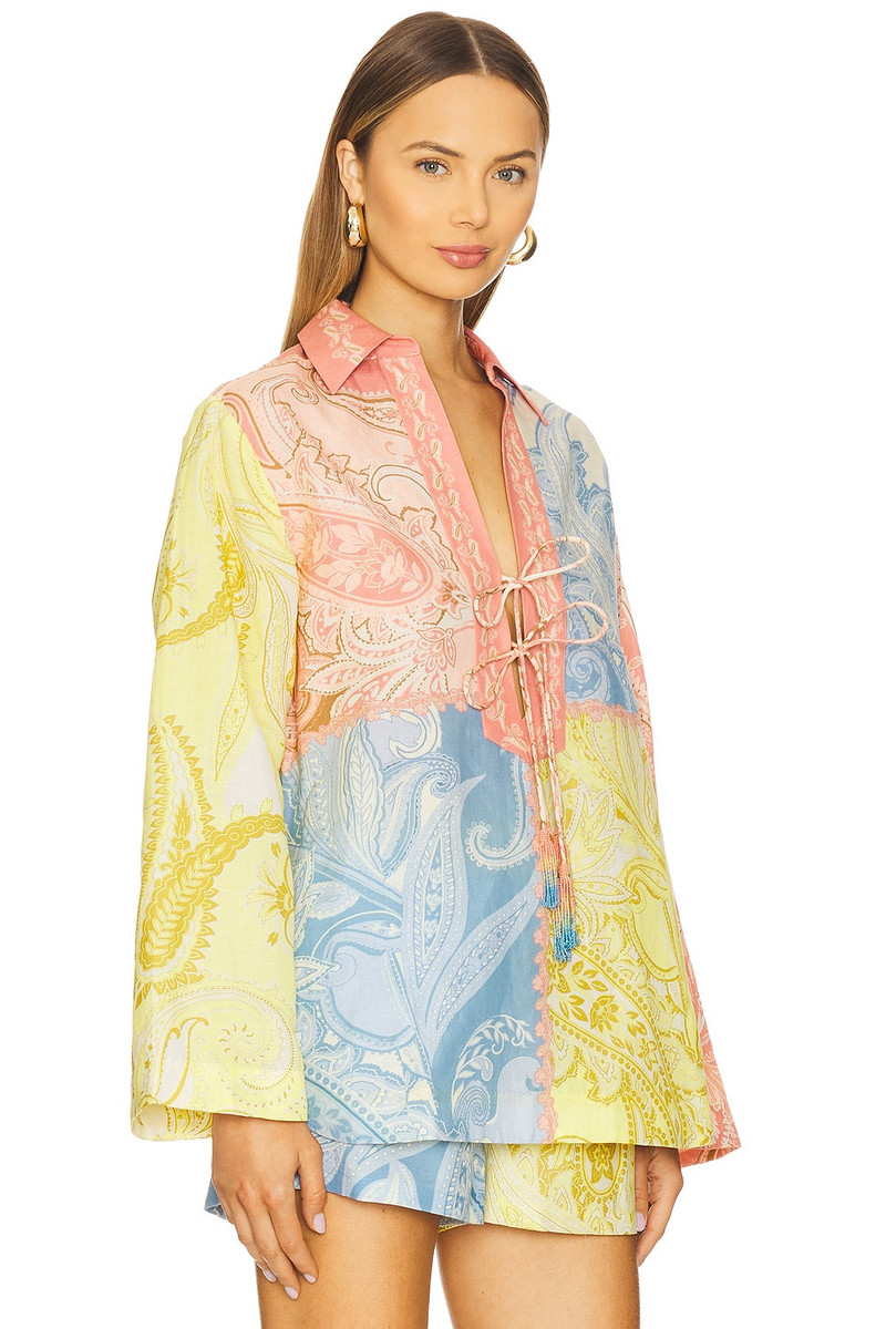 HEMANT & NANDITA Drop Shoulder Collared Tunic outlook