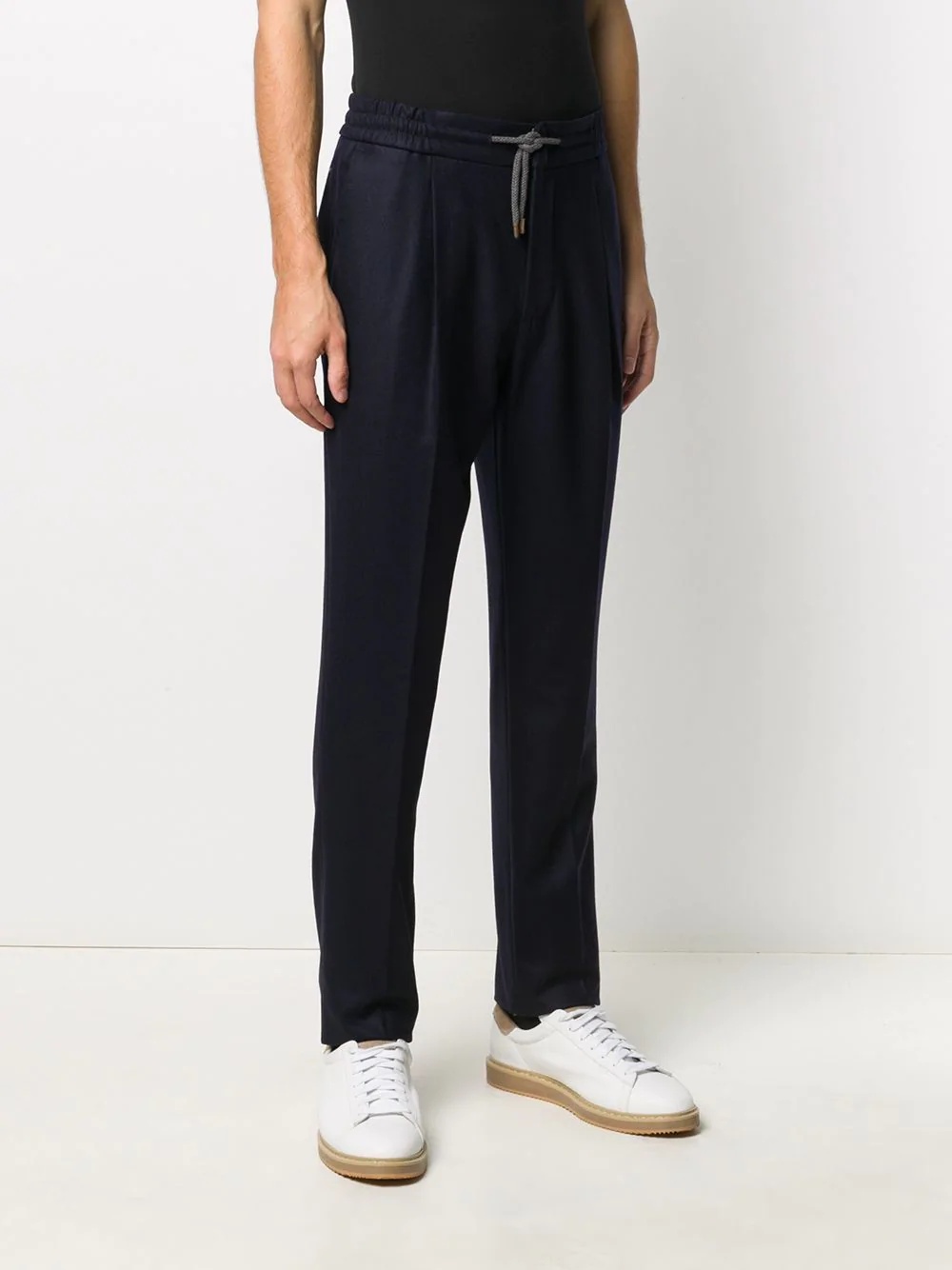 Pantalone drawstring wool trousers - 3