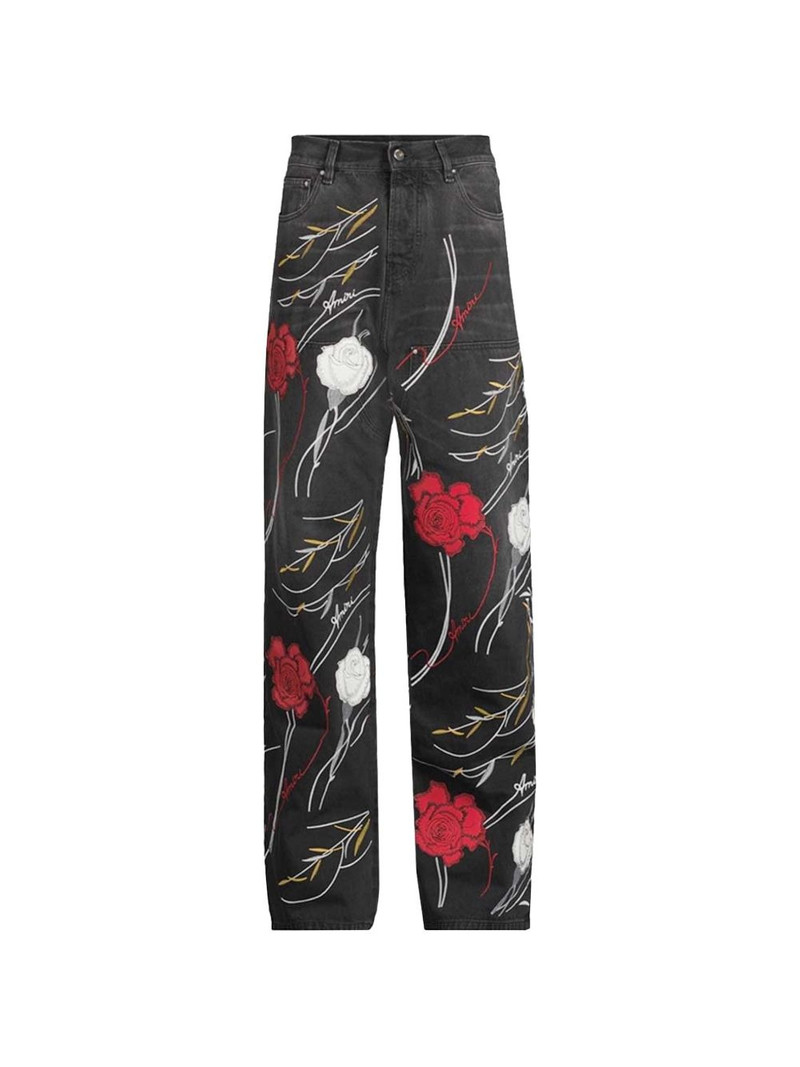 floral-print trousers 1