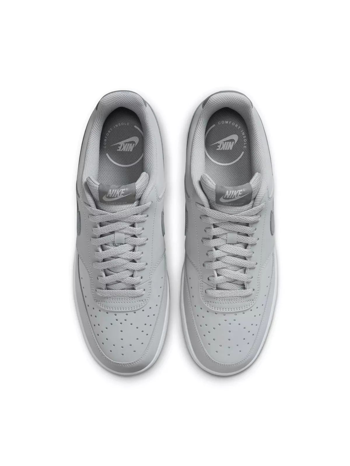 Court Vision Low Next Nature "Light Smoke Grey/White/Smoke Grey" Men's Shoe - 4