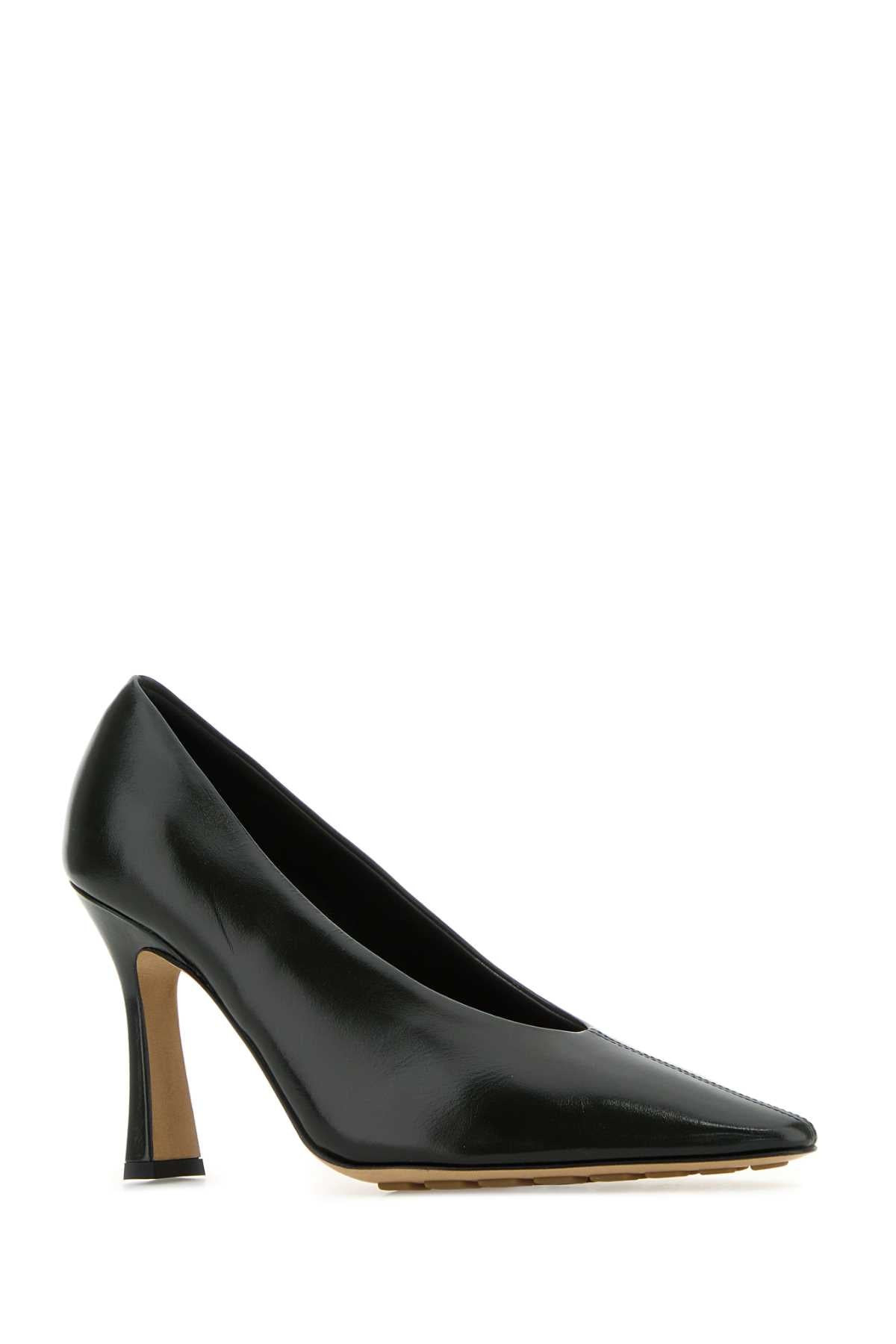 Bottega Veneta Women Dark Green Leather Sofia Pumps - 2
