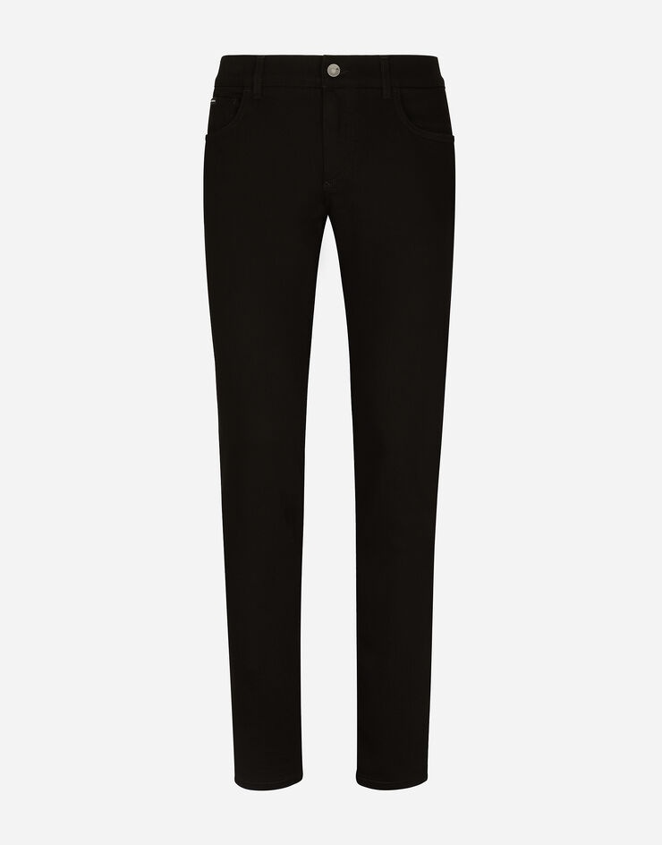 Black wash skinny stretch jeans - 1