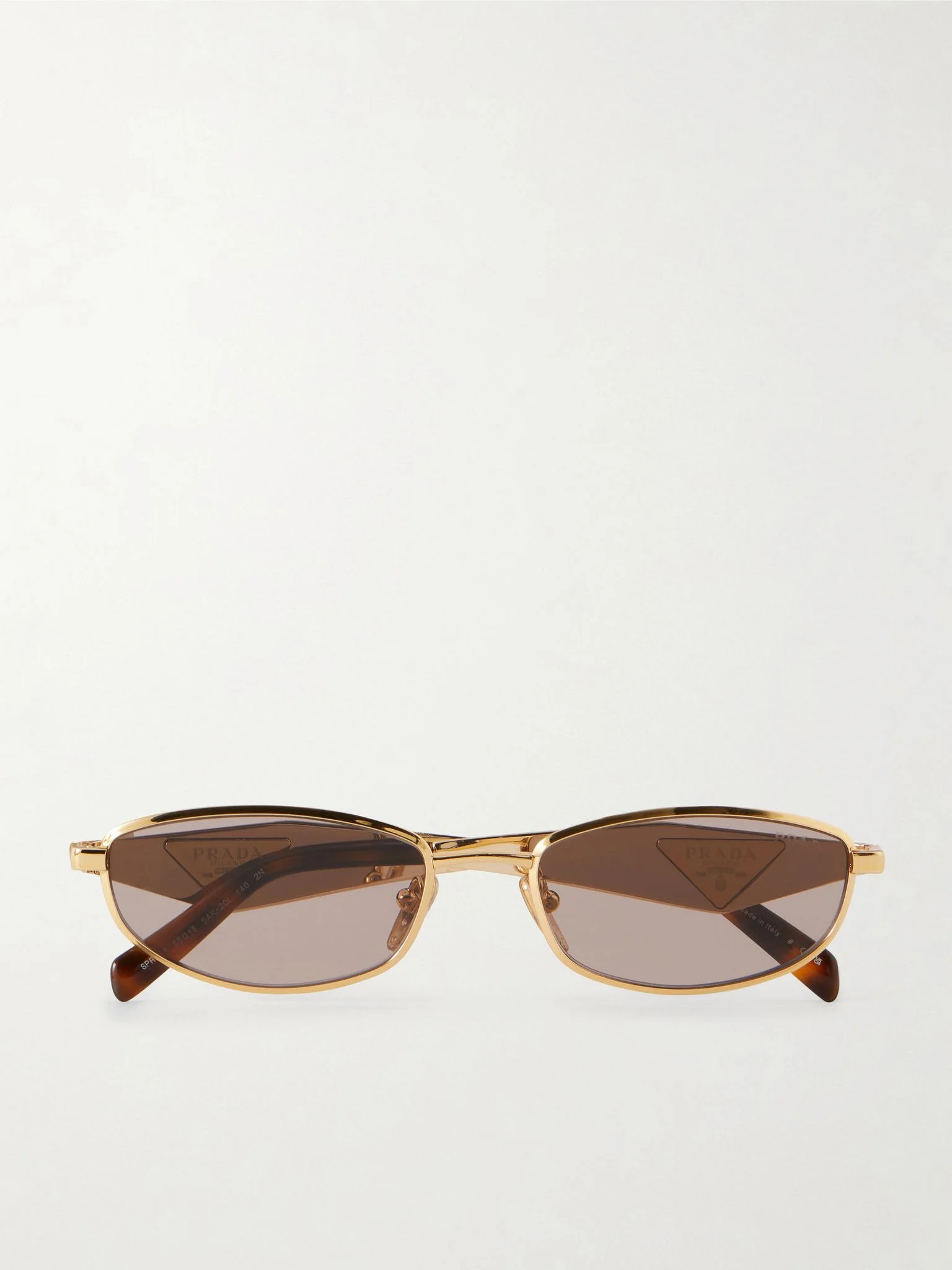 D-Frame Gold-Tone and Acetate Sunglasses Gold - 1