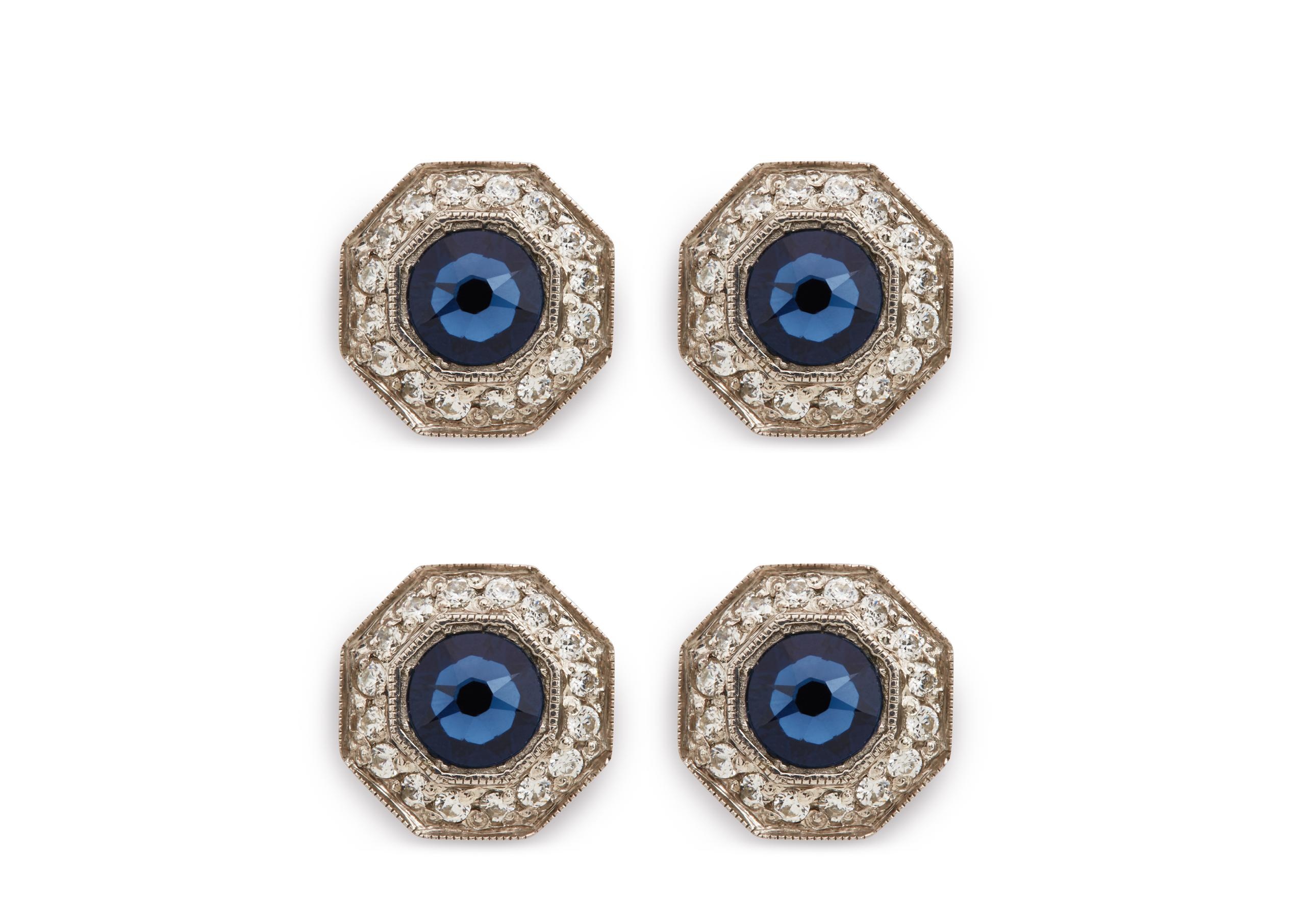 DIAMOND OCTAGON STUDS - 1