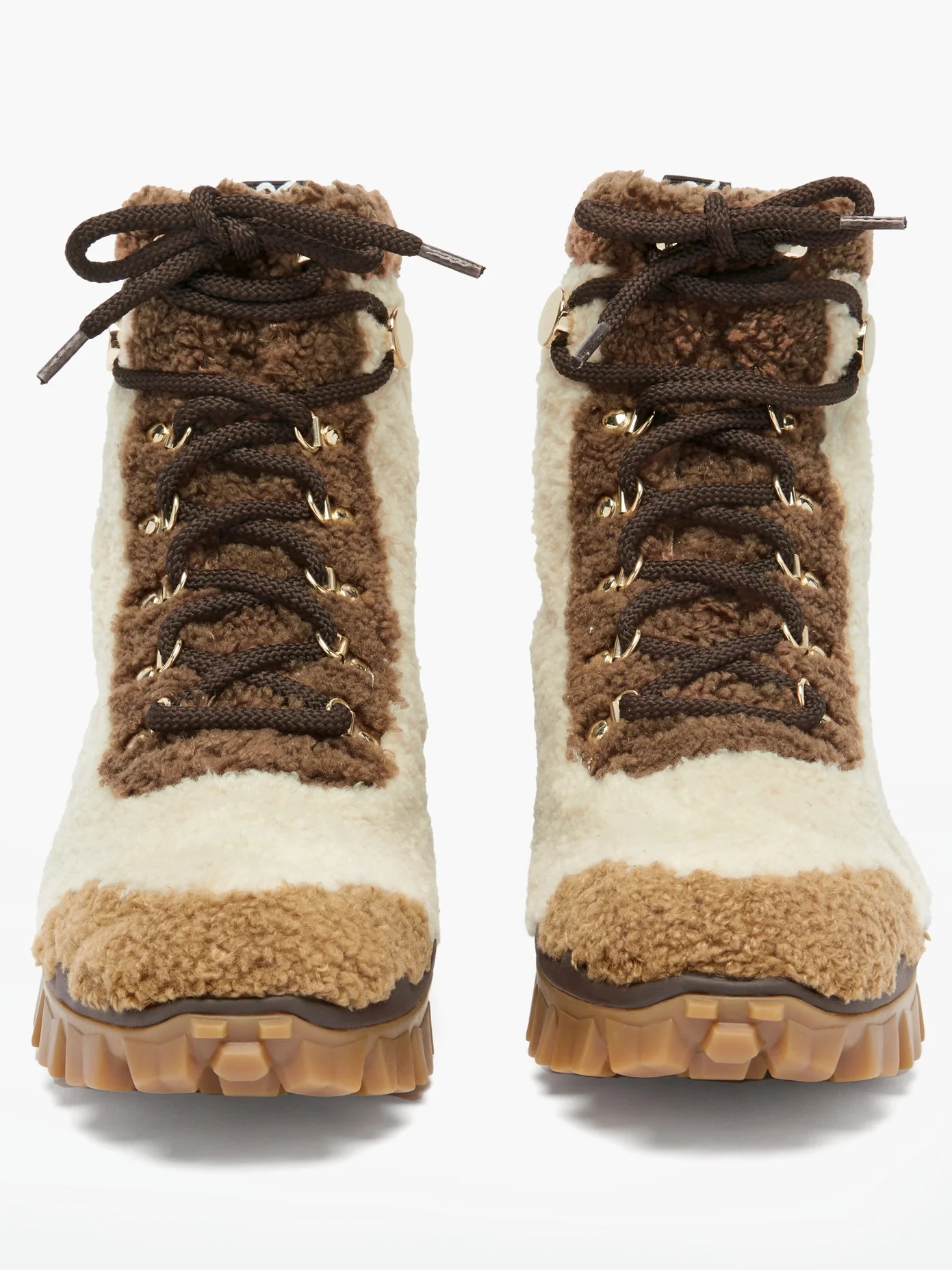 Helis faux-shearling hiking boots - 5