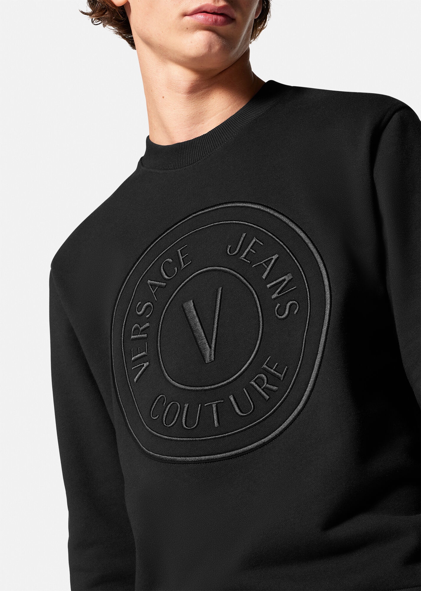 Embroidered V-Emblem Sweatshirt - 5