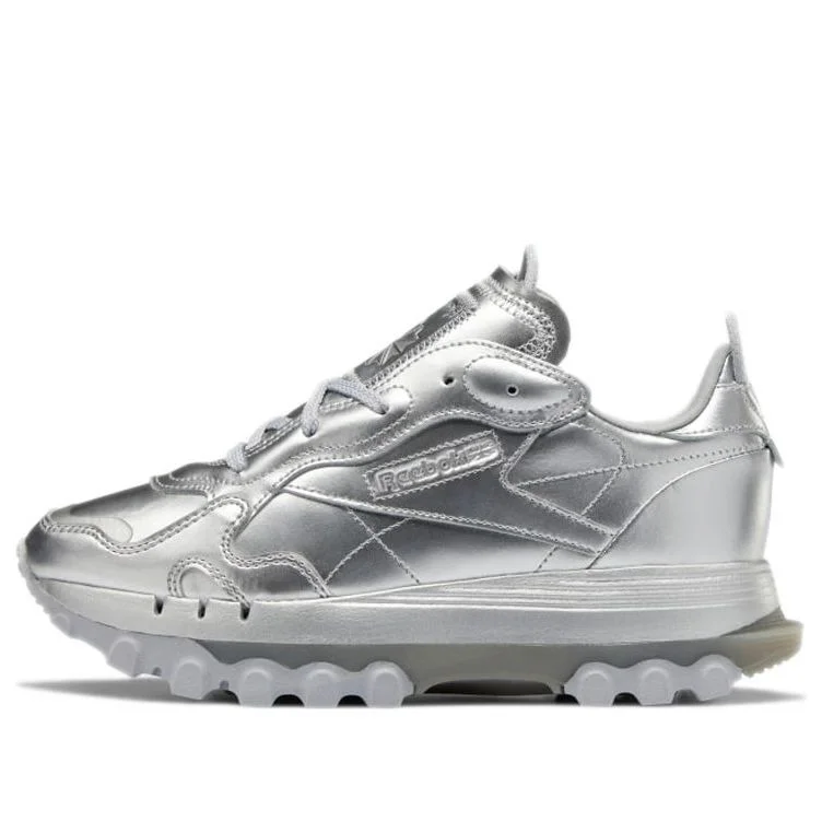 (WMNS) Reebok Cardi B x Classic Leather 'Silver Metallic Pewter' GW2632 - 1