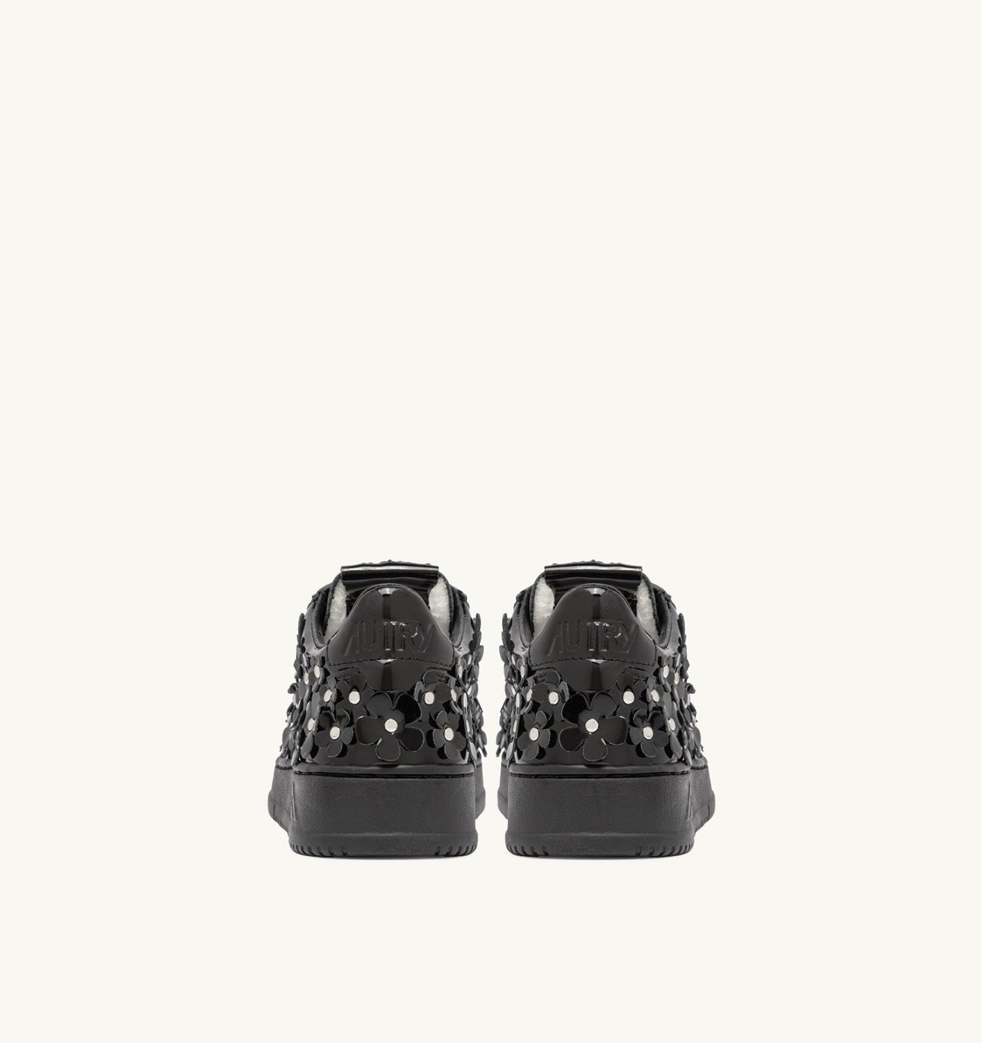 MEDALIST LOW 'BLOOMING' SNEAKERS IN PATENT LEATHER COLOR BLACK - 3