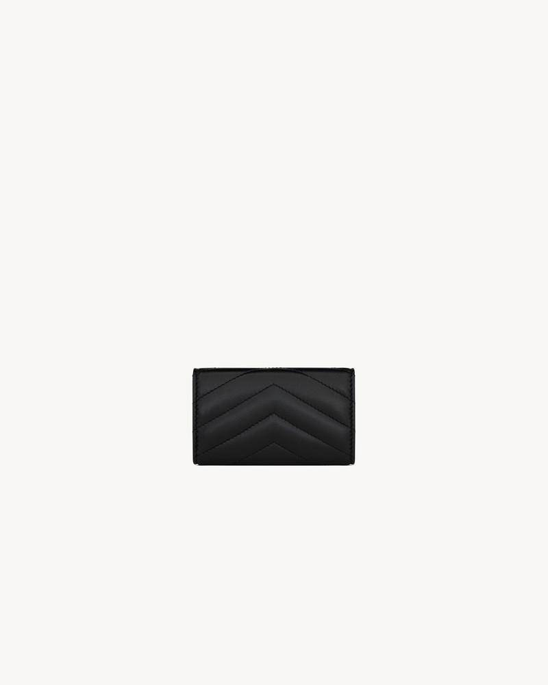 SAINT LAURENT CASSANDRE MATELASSÉ SLIM KEY CASE IN QUILTED LAMBSKIN outlook