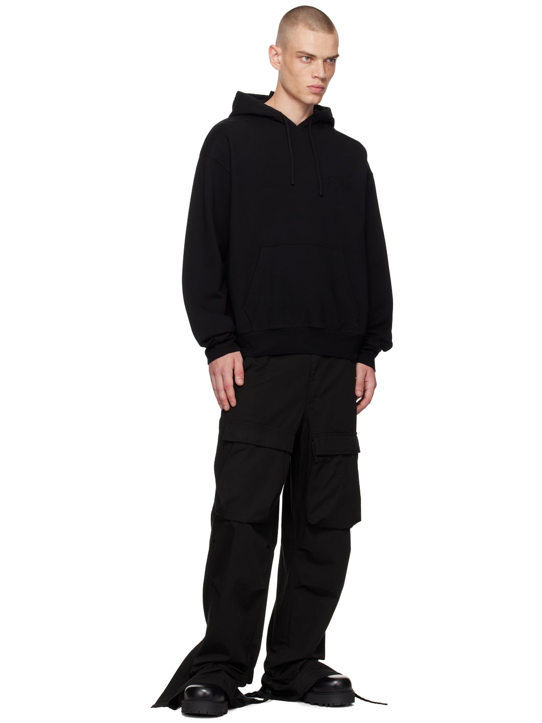 Givenchy HOODIE IN FLEECE WITH BAROQUE EMBOSSING | REVERSIBLE
