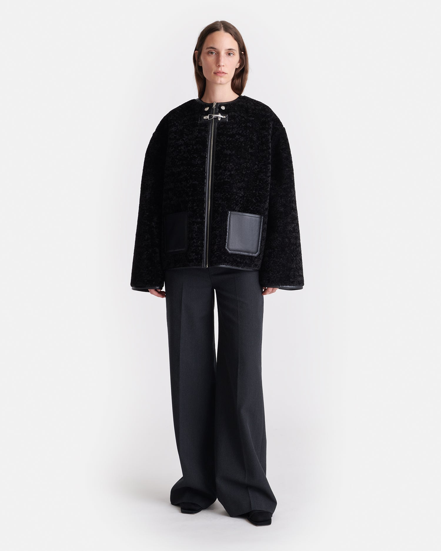 Reversible Bonded Shearling Jacket - 3