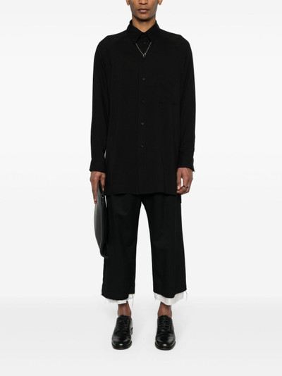 Yohji Yamamoto cellulose longline shirt outlook