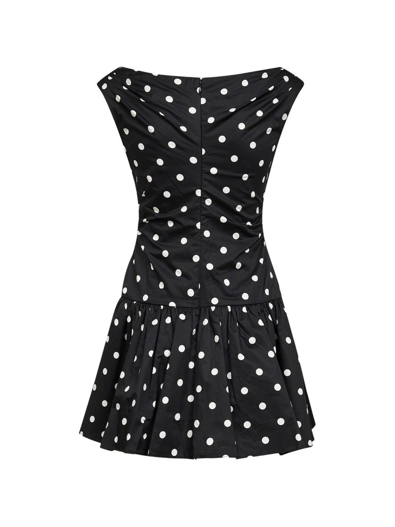 self-portrait polka-dot midi dress outlook