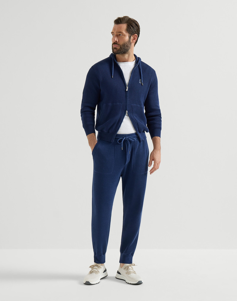 Brunello Cucinelli Cotton chiné knit runners outlook