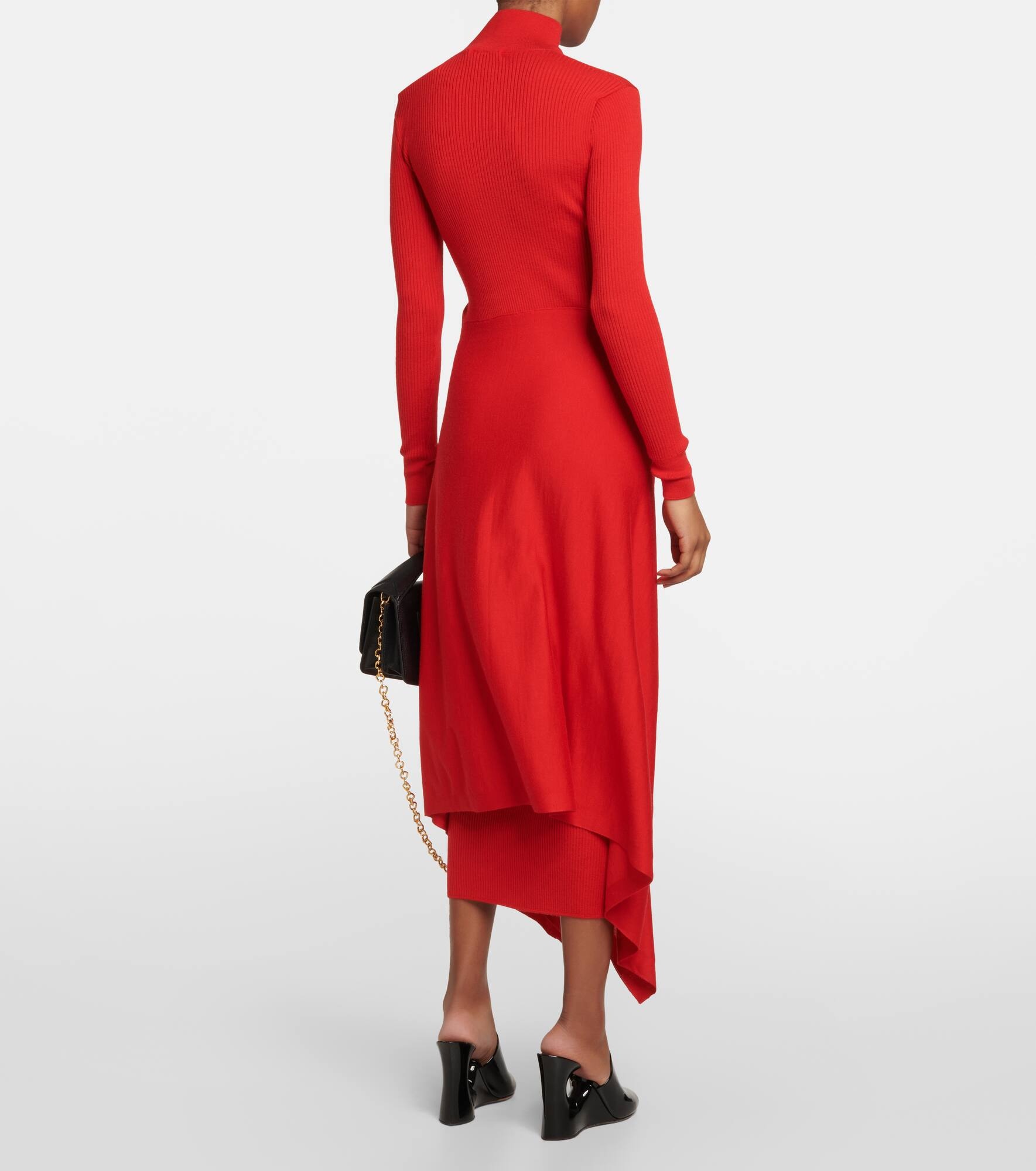 Cashmere and silk midi dress - 3