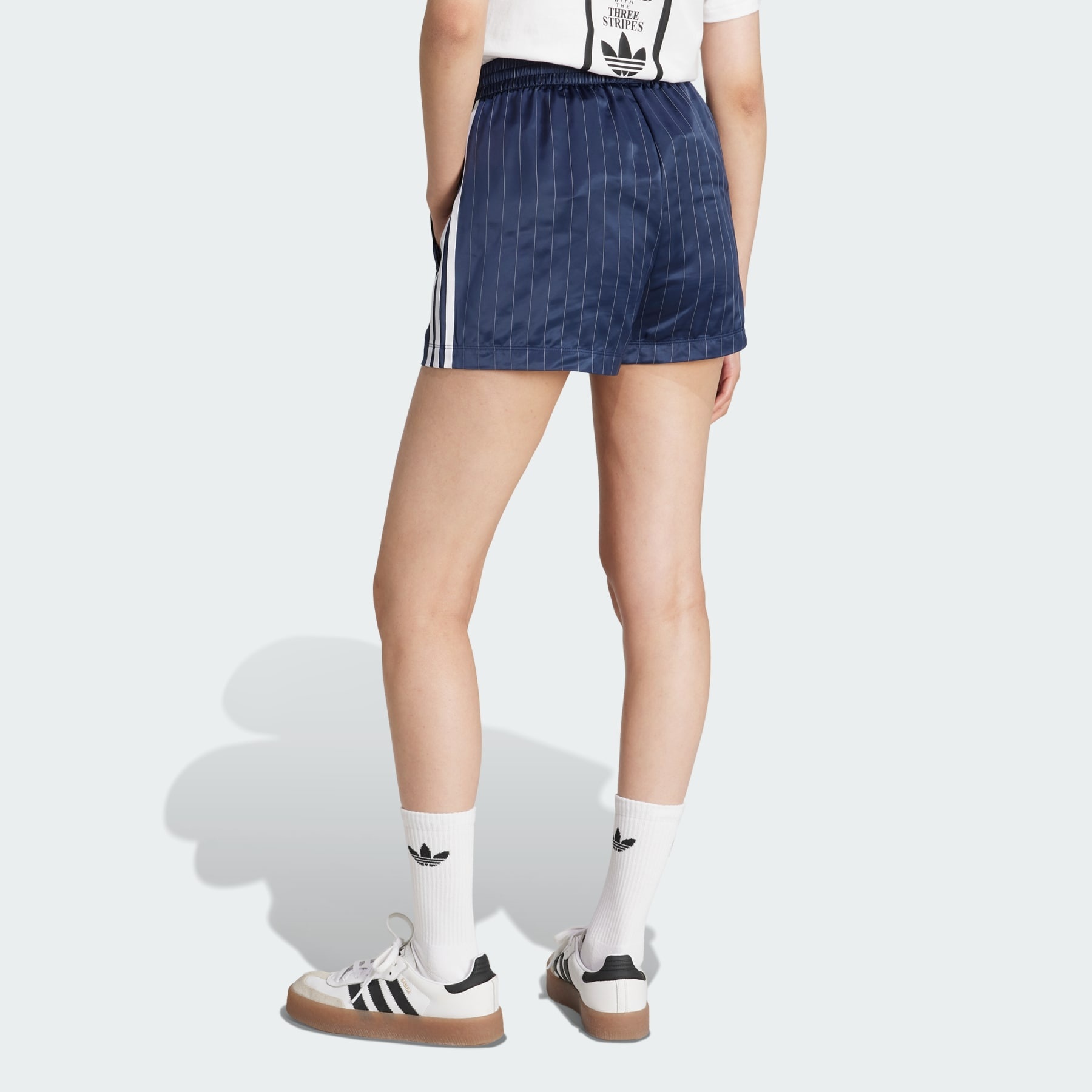adidas Originals Pinstripe Satin Shorts - 3