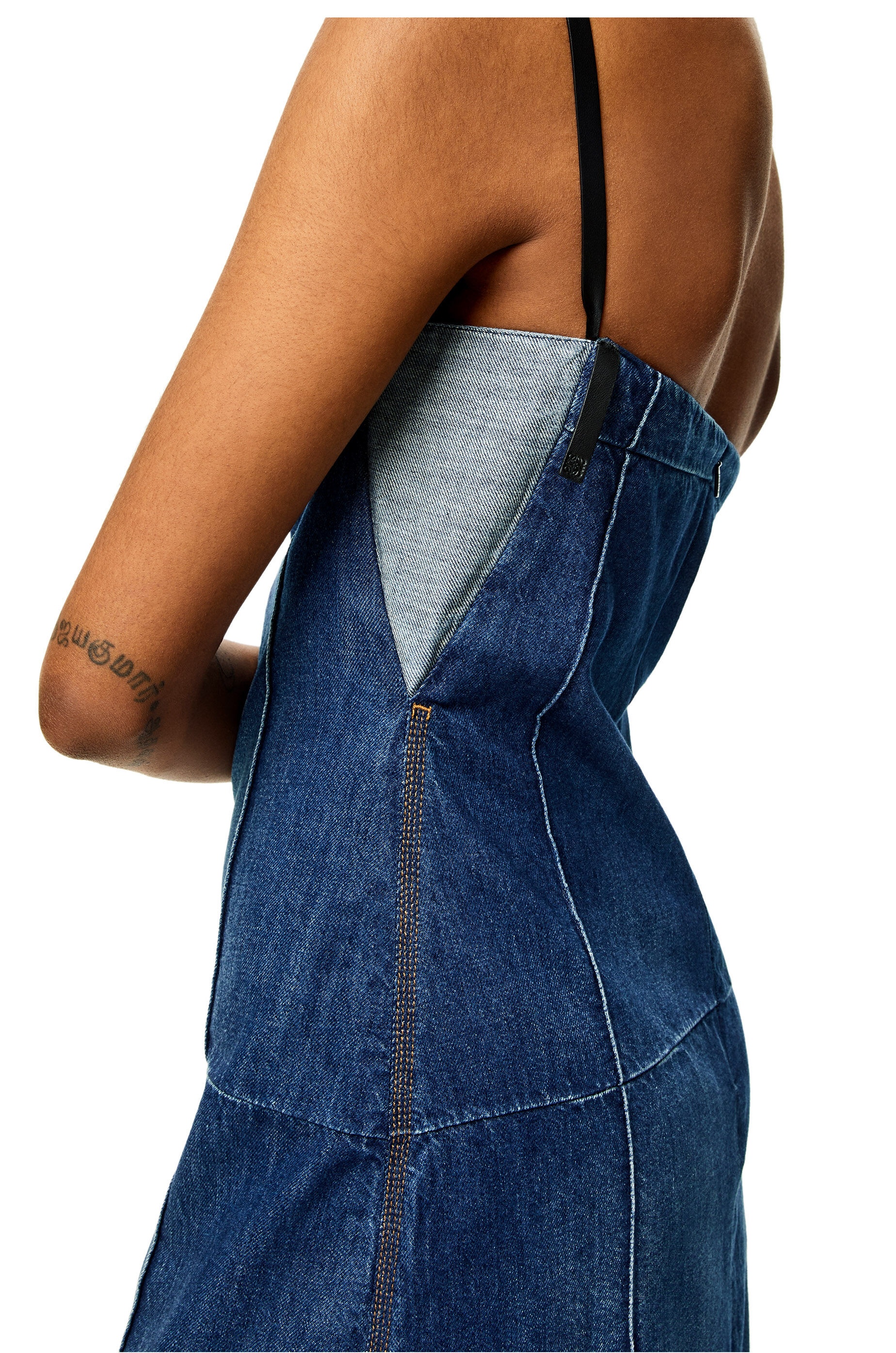 Strappy dress in denim - 5