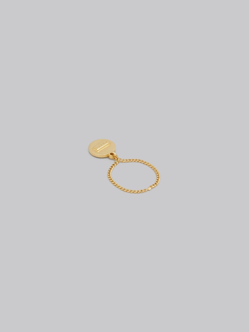 FOUR-LEAF CLOVER CHAIN RING - 3