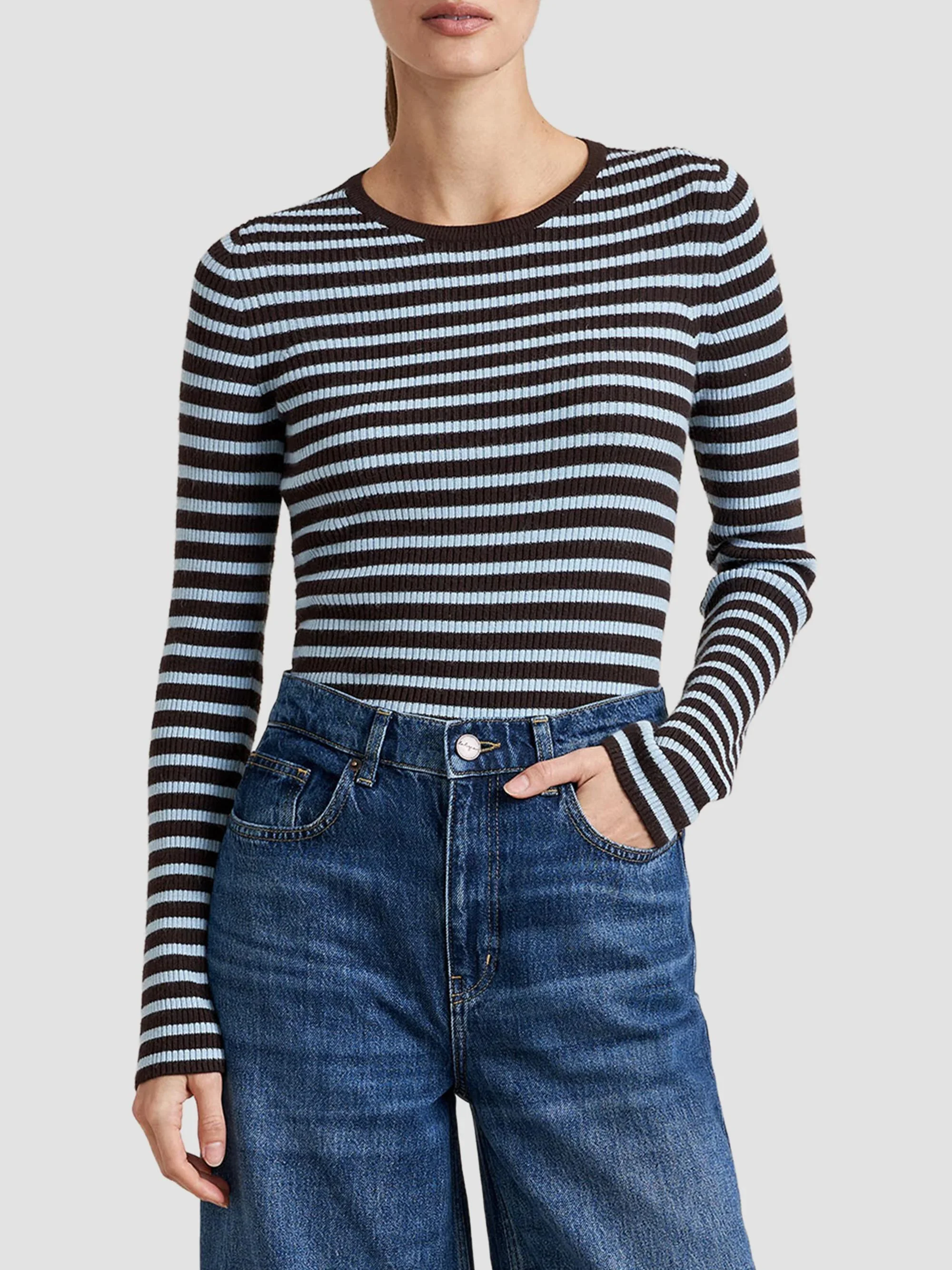 Women's Mulberry Sweater - Chocolate Blue - 1