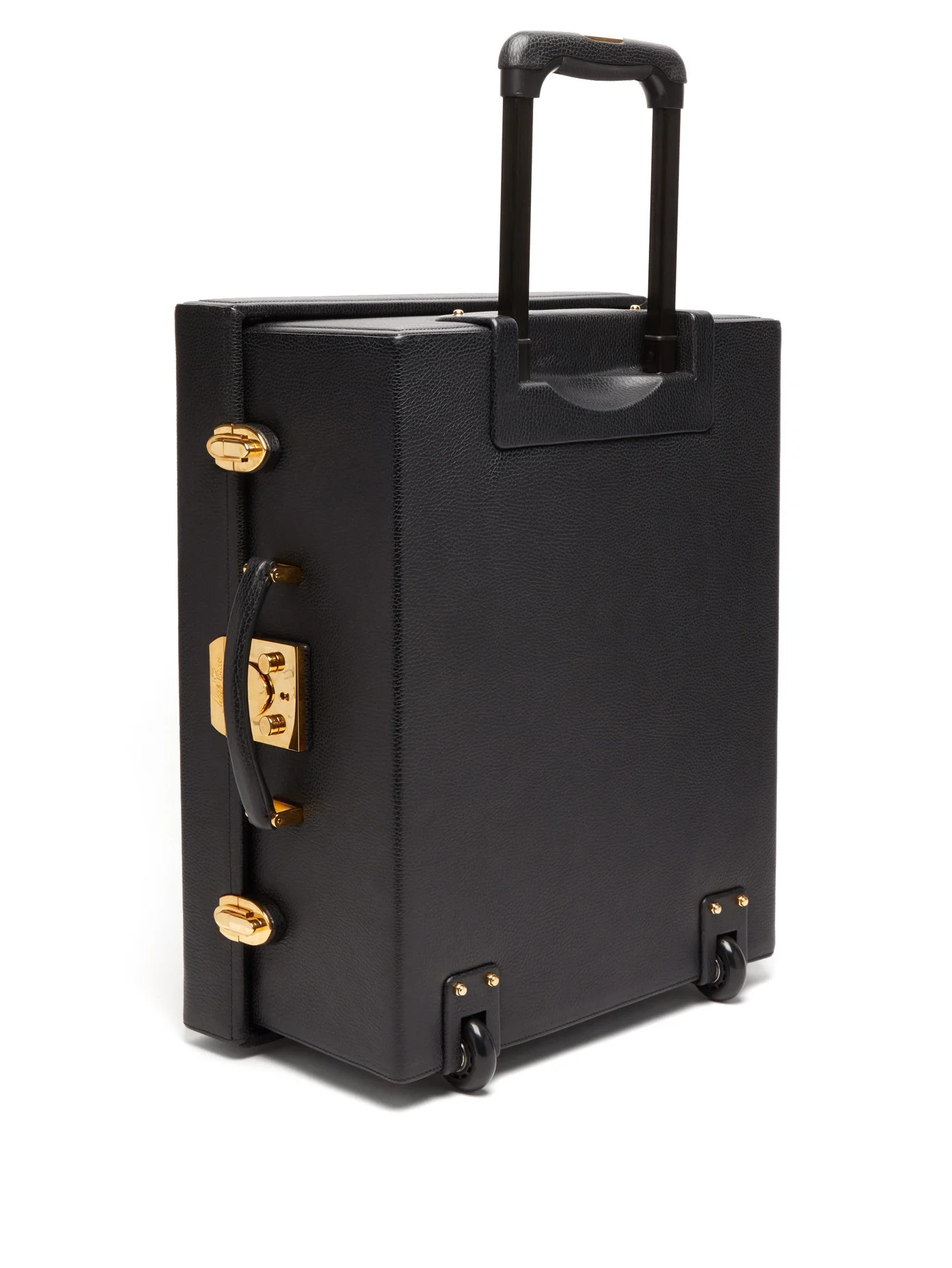 Grace grained-leather trunk cabin suitcase - 3