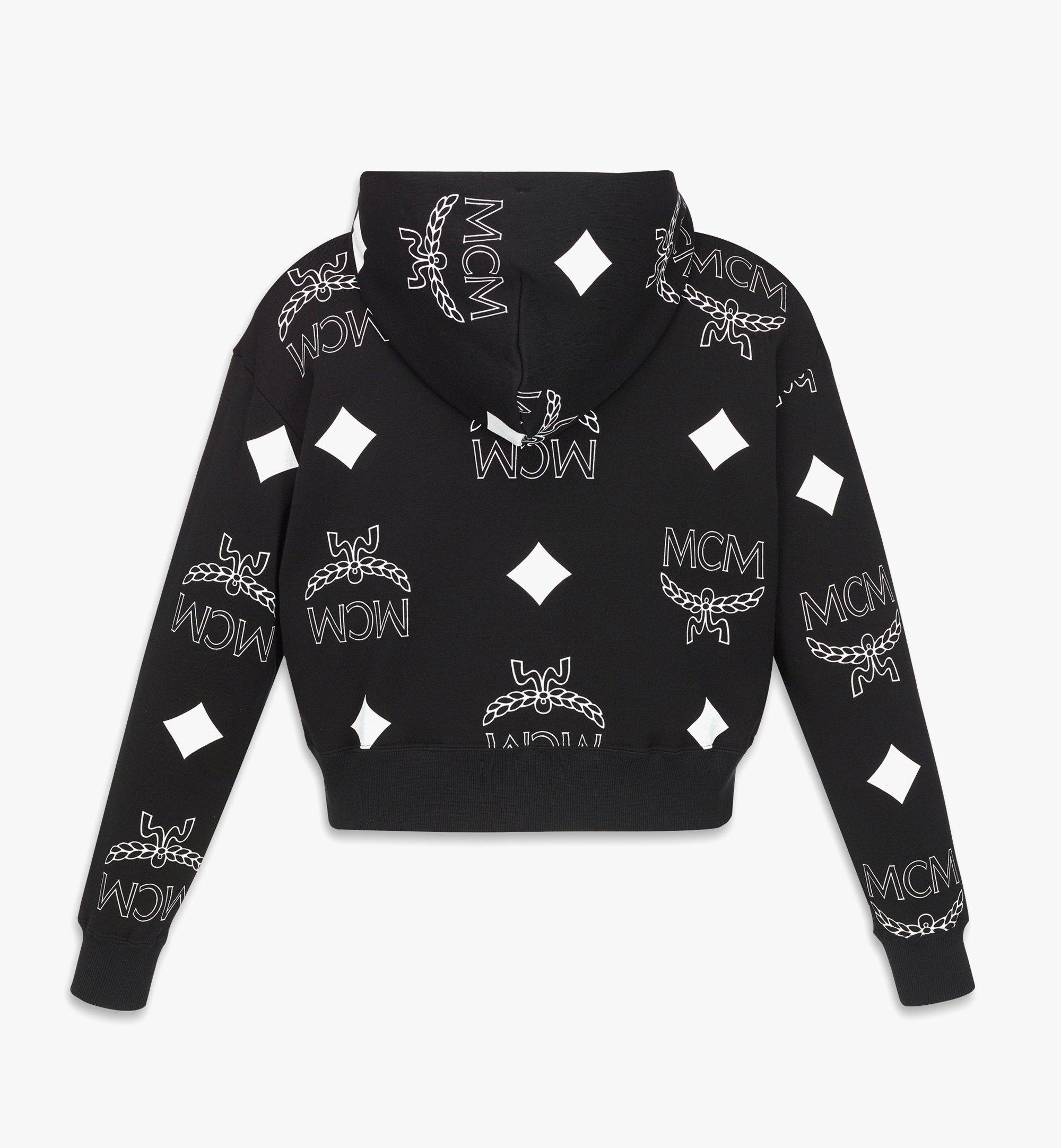 PHENOMENON+MCM Monogram Print Cropped Zip Hoodie - 2