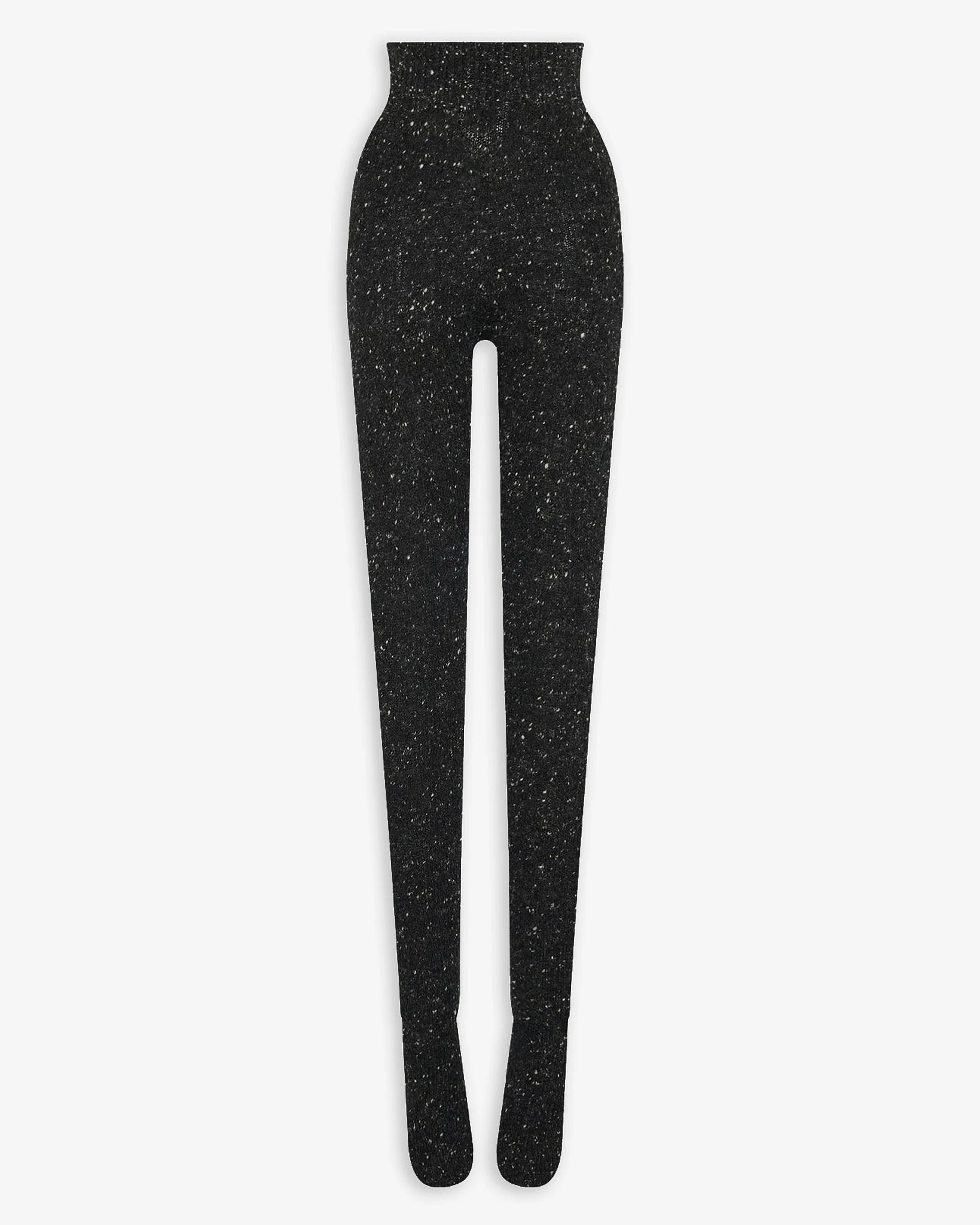 Mumu charcoal melange cashmere tights - 1