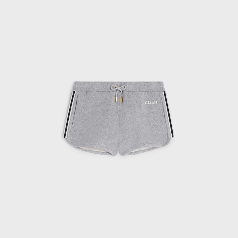 celine mini jogger shorts in cotton fleece 1