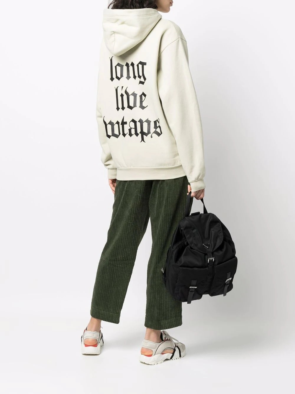 slogan-print hoodie - 3