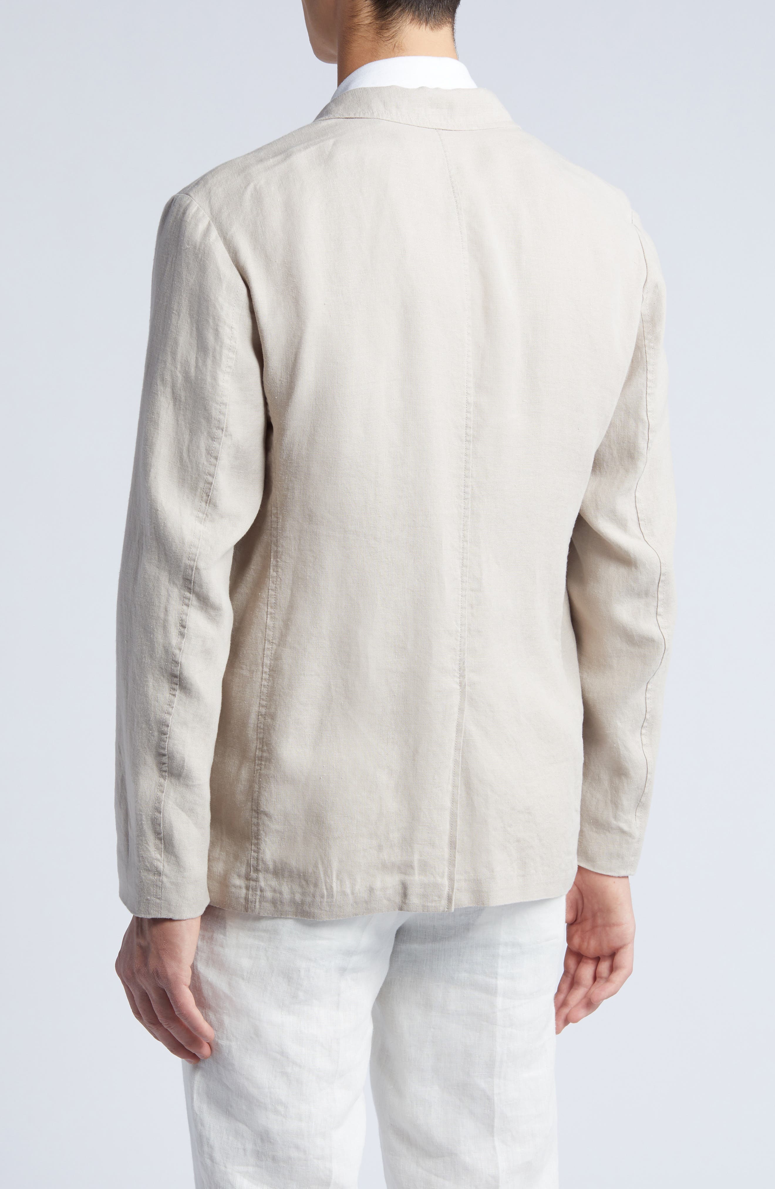 Vince Relaxed Fit Hemp Sport Coat in Pumice Rock at Nordstrom - 2