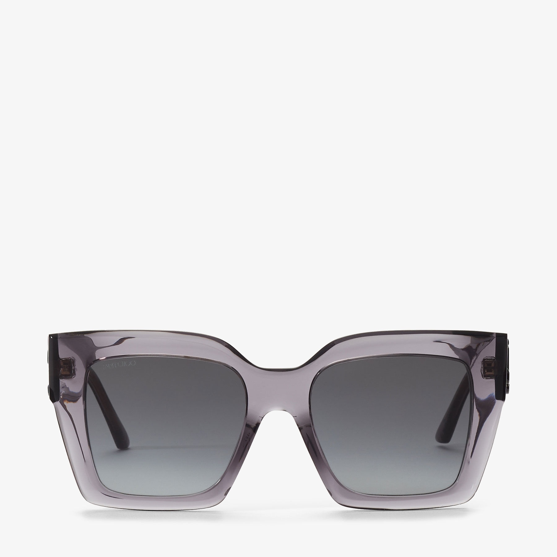 Eleni
Grey Square-Frame Sunglasses with Black JC Emblem - 1
