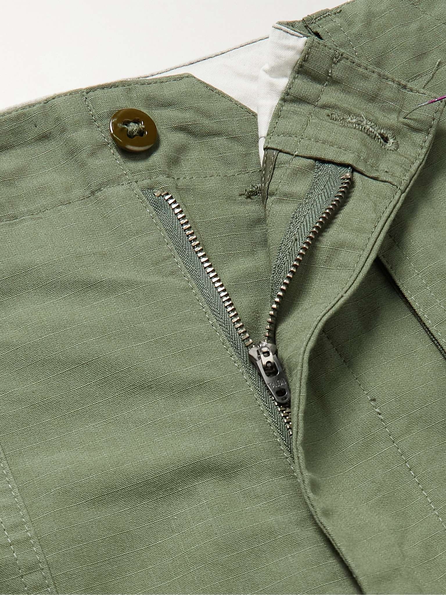 Fatigue Straight-Leg Canvas Trousers - 3