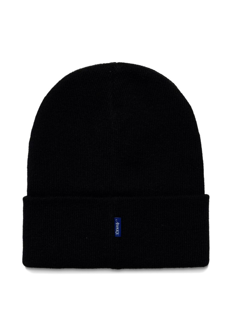 AWAKE NY Vanson Skeleton embroidered ribbed beanie hat outlook