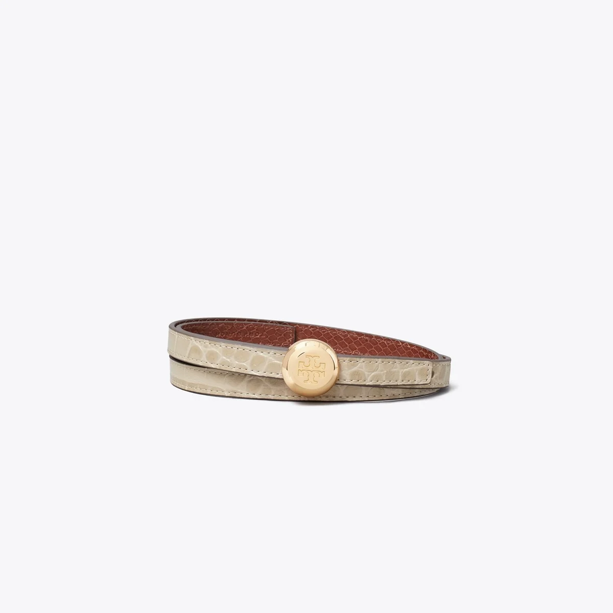 Romy Croc-Embossed Reversible Belt - 1