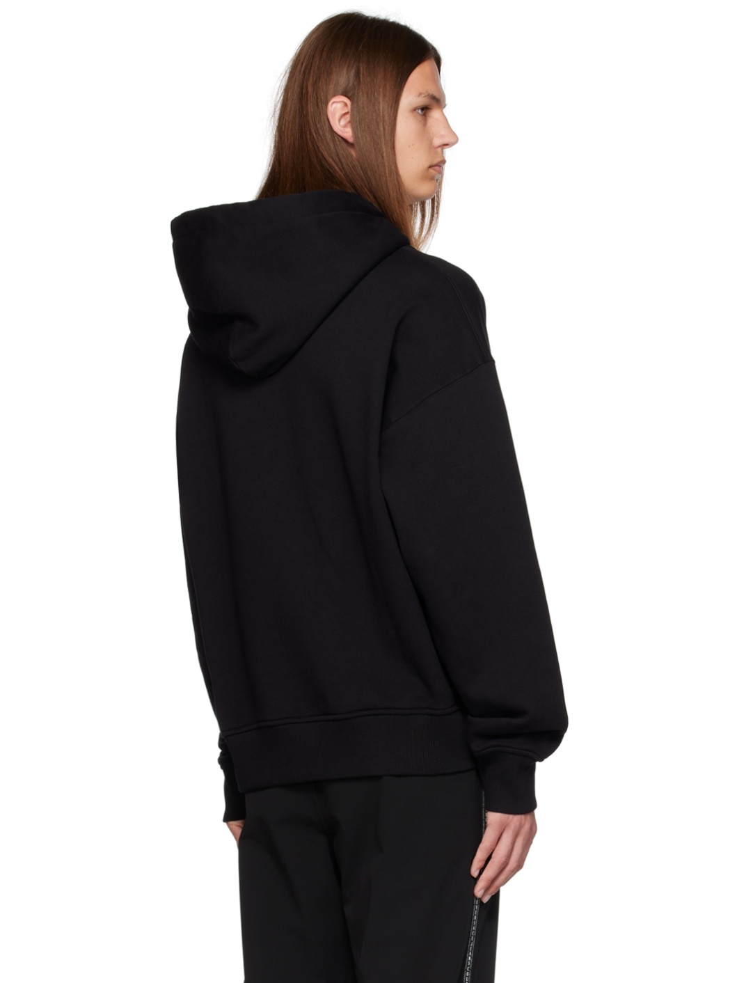 Black V-Emblem Hoodie - 3