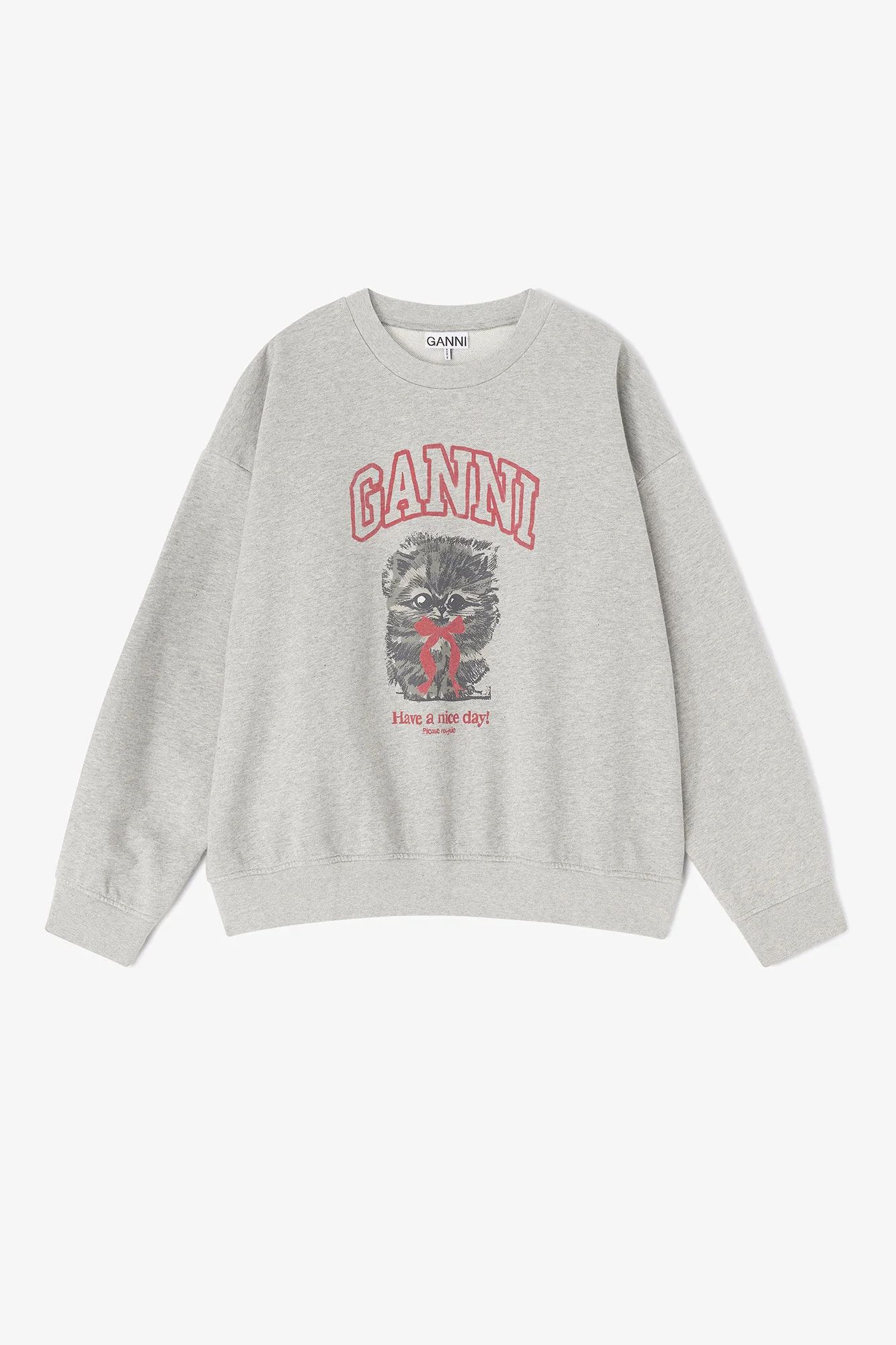GREY KITTY SWEATSHIRT - 1