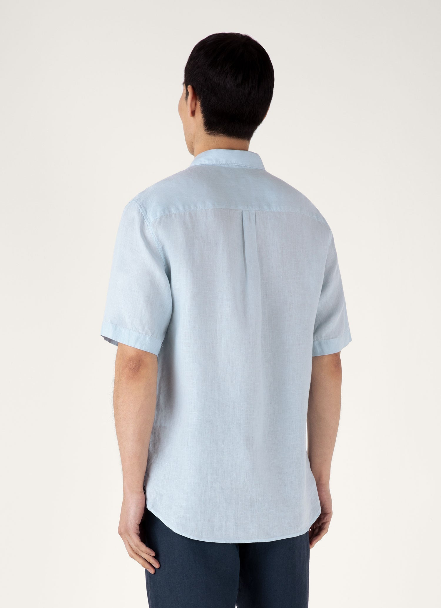 Short Sleeve Linen Shirt - 5