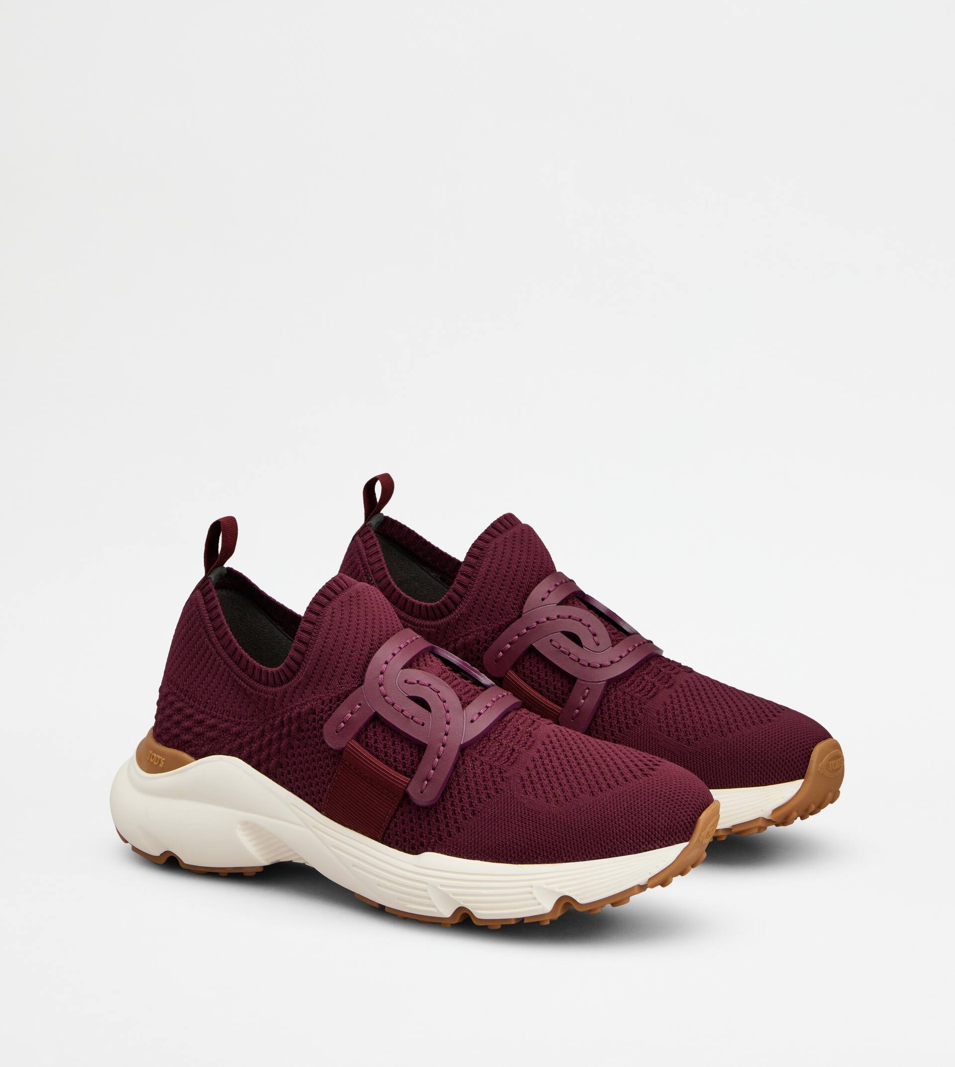 KATE SNEAKERS IN TECHNICAL FABRIC - BURGUNDY - 2