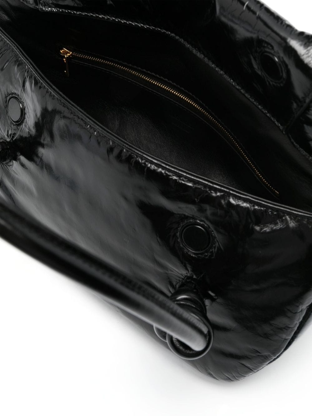 padded leather shoulder bag - 5