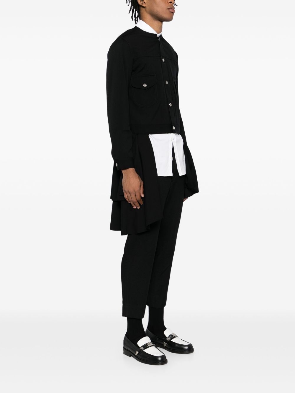 distressed panelling jacket - 4