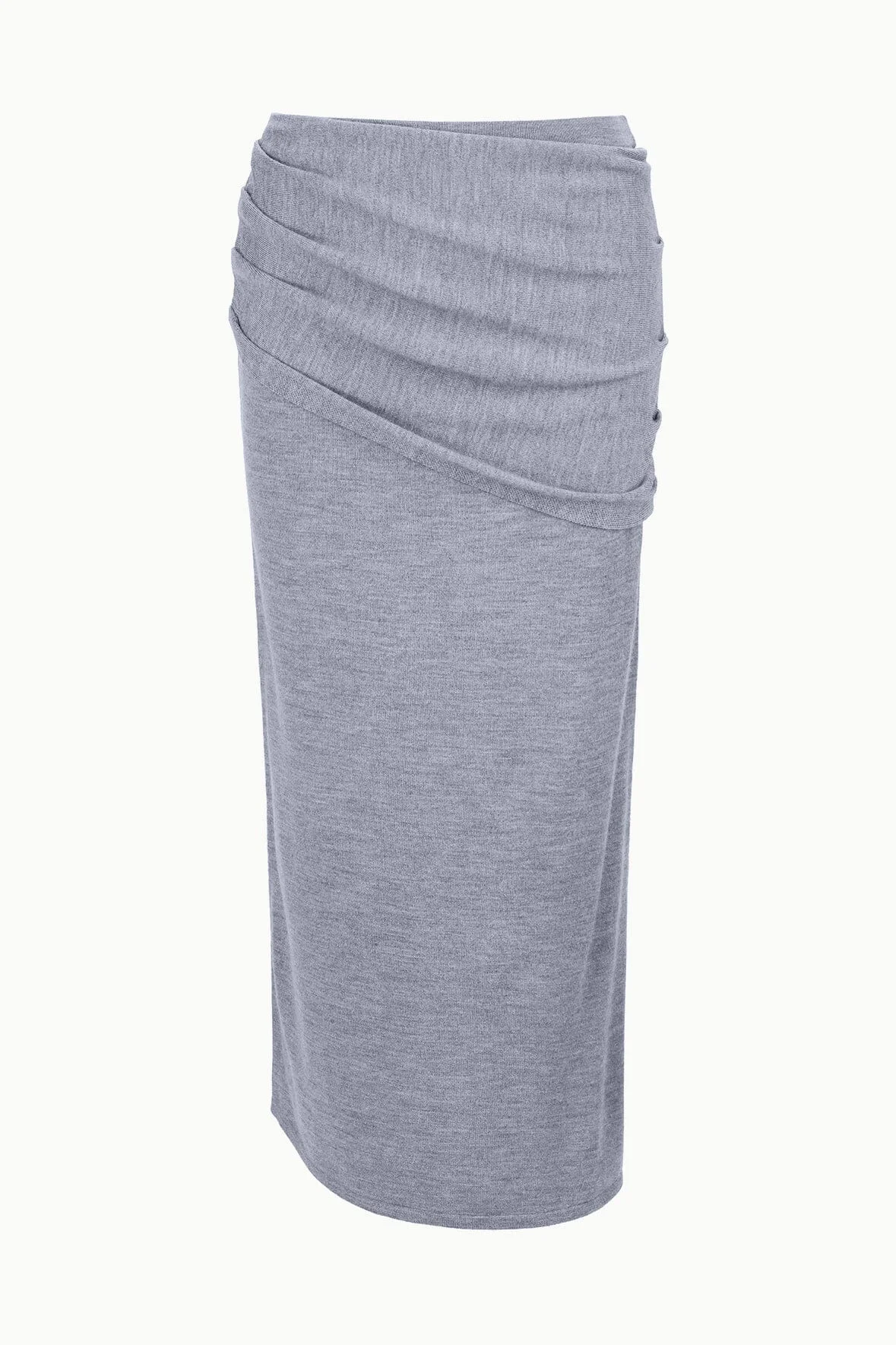 STAUD WILMA SKIRT HEATHER GREY - 1